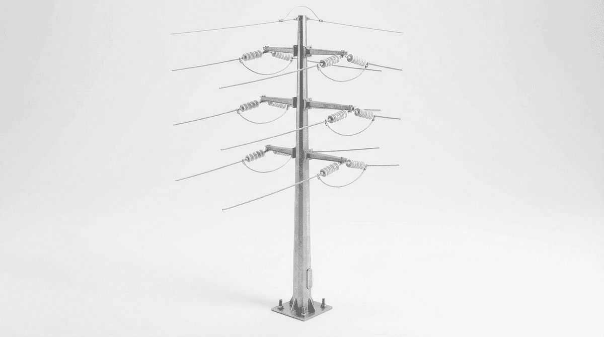 15m 10kV Distribution Single Circuit Tangent Tower - Urban Power Grid Solution