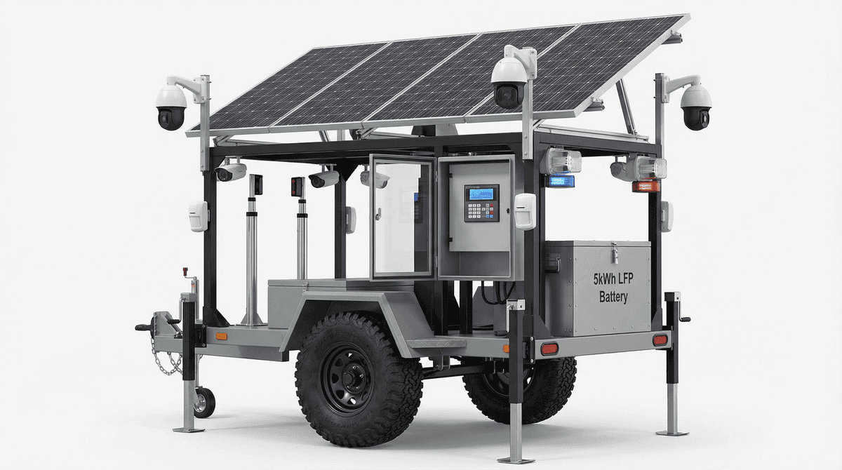 Construction Site Mobile 16-Zone - Autonomous Off-Grid Security