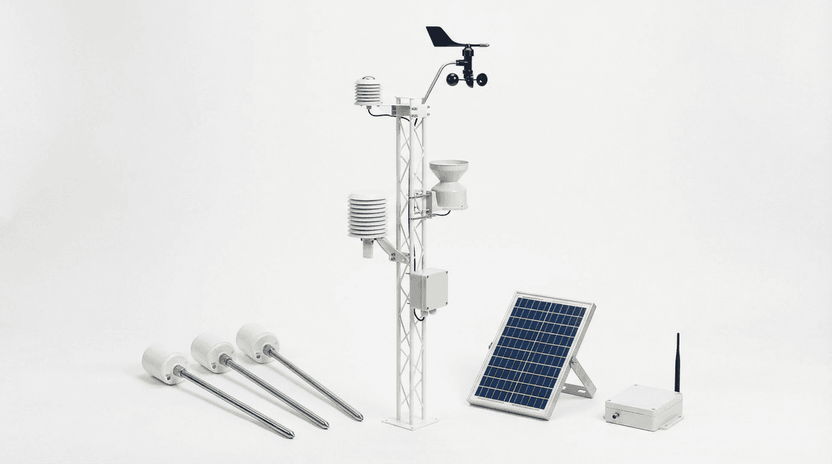 Soil+Weather Station 30ha - Precision Agriculture Monitoring