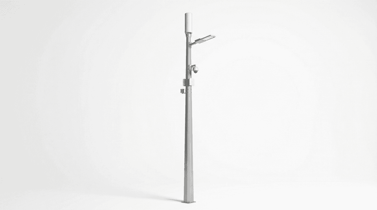 10m 5G Small Cell Integrated Smart Street Light Pole