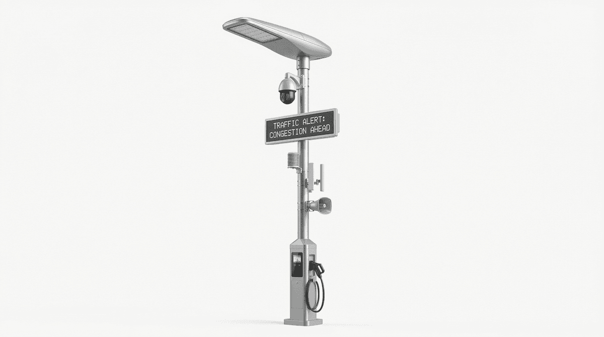 12m Highway 7-in-1 Premium Smart Streetlight