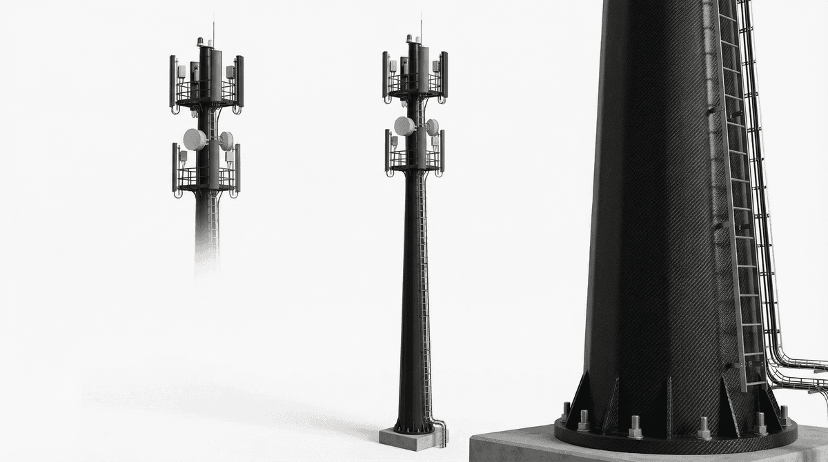 35m Carbon Fiber Pole - Extreme Weather Resilience