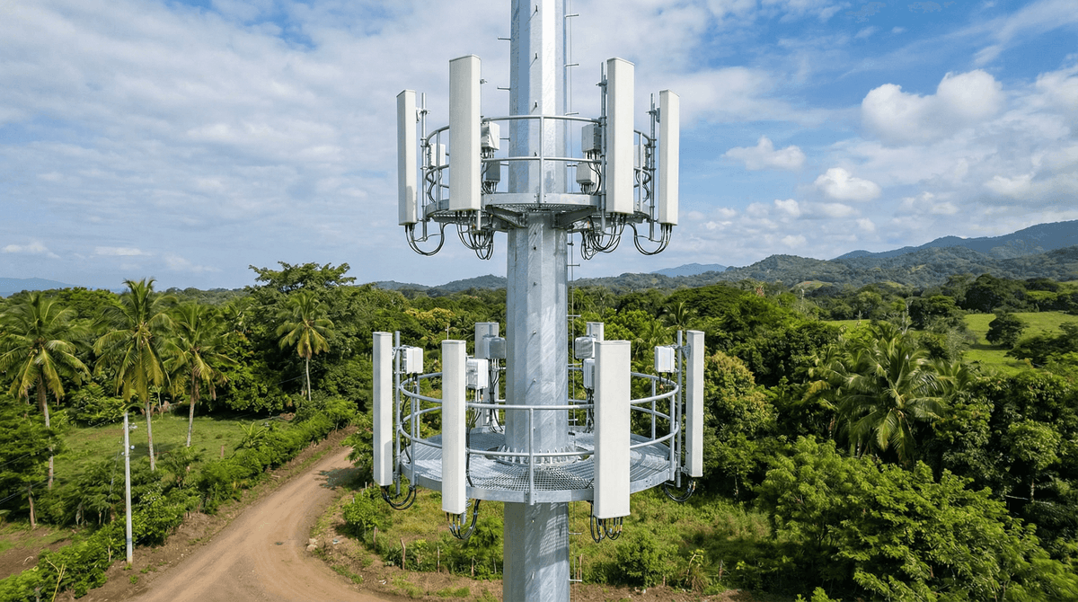 27m Flanged Sectional Monopole — Nicaragua Project Case Study
