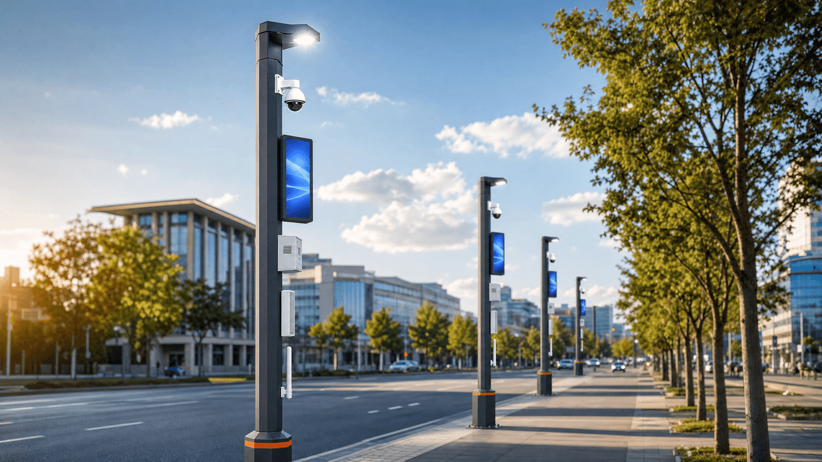 Concepción Smart Streetlight Technical Fit: 10m Multi-Function Pole Configuration Guide