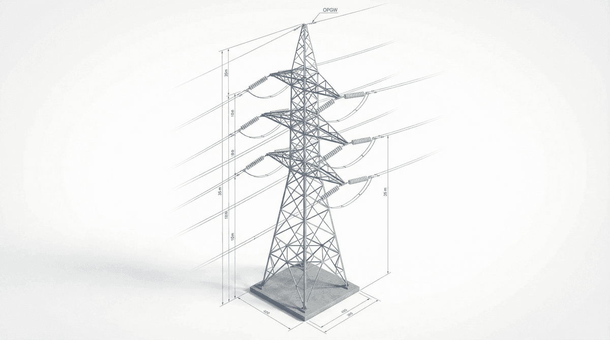 Power Transmission Tower Global Turnkey $3,779 FRP Pole