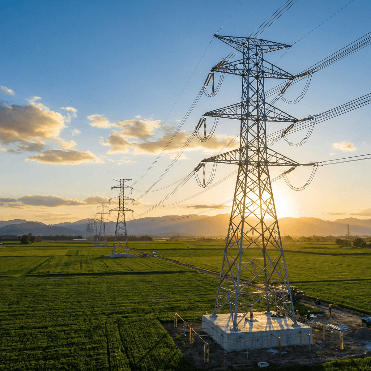 Power Transmission Tower Global — $2,829 Turnkey FRP Pole