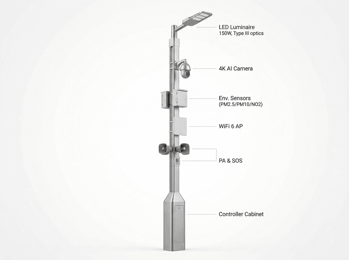Smart solar streetlight systems for smart cities